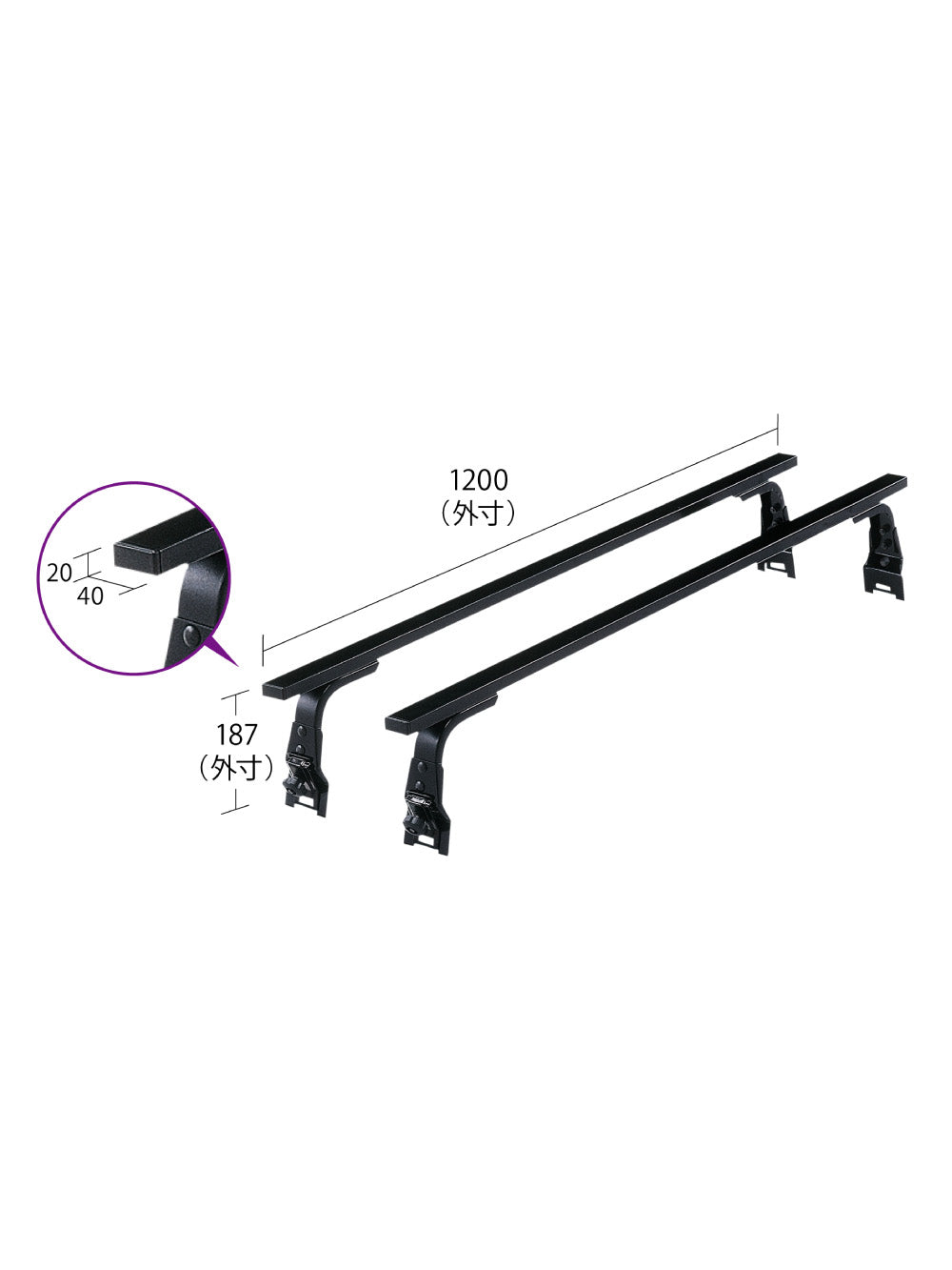 【ROCKY(ロッキー) 】 ルーフキャリア (SGR-07)<取り寄せ商品>