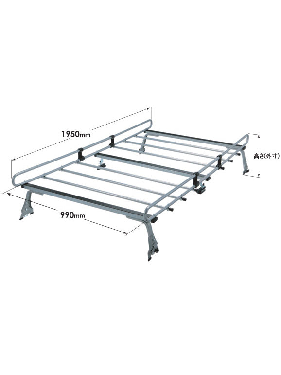 【ROCKY(ロッキー) 】 ルーフキャリア NV100クリッパーU71系標準ルーフ (ZM-333ML)<取り寄せ商品>