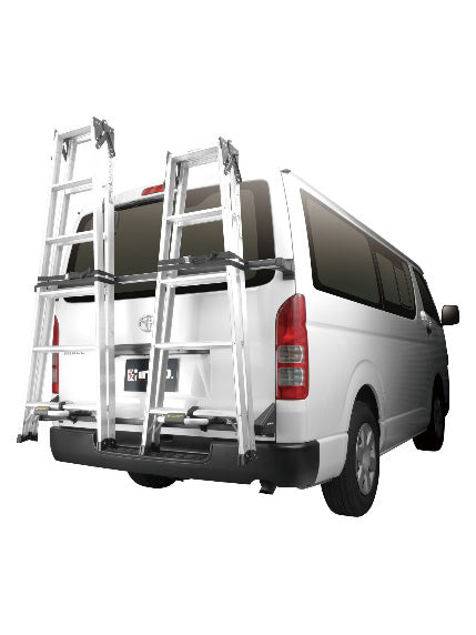 【INNO-PRO】 業務用脚立/ハシゴリアキャリア ハイエース200系標準ボディ・標準ルーフ (BU600)<取り寄せ商品>