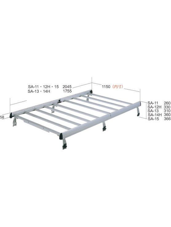 【ROCKY(ロッキー) 】 ルーフキャリア (SA-15)